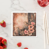 ボホ女性のカーボーイウェスタン結婚フローラズナプキンス スタンダードカクテルナプキン (インサイチュ)