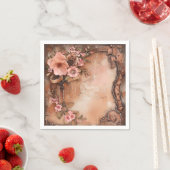 ボホ女性のカーボーイウェスタン結婚フローラズナプキンス スタンダードカクテルナプキン (インサイチュ)