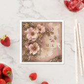 ボホ女性のカーボーイウェスタン花模様結婚ズナプキンス スタンダードカクテルナプキン (インサイチュ)