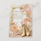 ボホ女性のカーボーイウエスタンディッパーラッフル エンクロージャーカード (正面)