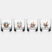 ボホ女性のカーボーイソーシャルクラブロックスグラス ウイスキーグラス (正面)