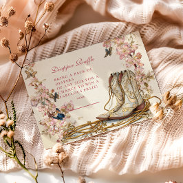 ボホ女性のカーボーイブーツおむつラッフル エンクロージャーカード