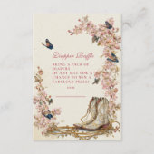 ボホ女性のカーボーイブーツおむつラッフル エンクロージャーカード (正面)