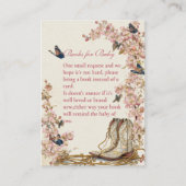 ボホ女性のカーボーイブーツブックスベビー エンクロージャーカード (正面)