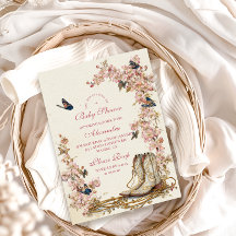 ボホ女性のカーボーイブーツベビーシャワー