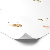 ボホ女性のカーボーイブートパンパスグラスバラ歓迎 ポスター (角)