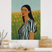 ボホ女花ポスタープリントアート ポスター (キッチン)