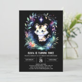 ボホ威厳のあるタイガー誕生日 招待状 (スタンド正面)