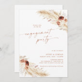 ボホ婚約パーティ招待状カップルシャワー招待状 招待状 (正面/裏面)