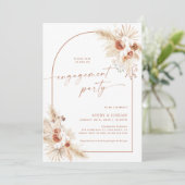 ボホ婚約パーティ招待状 |カップルのシャワーカード 招待状 (スタンド正面)