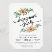 ボホ婚約パーティ招待状 招待状 (正面/裏面)