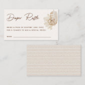 ボホ子供部屋おむつラッフルエンクロージャカード プレイスカード (正面/裏面)