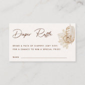 ボホ子供部屋おむつラッフルエンクロージャカード プレイスカード (正面)