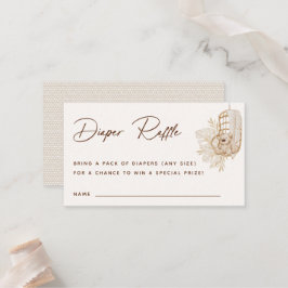 ボホ子供部屋おむつラッフルエンクロージャカード プレイスカード