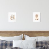 ボホ子供部屋かわいい水彩動物 (寝室)