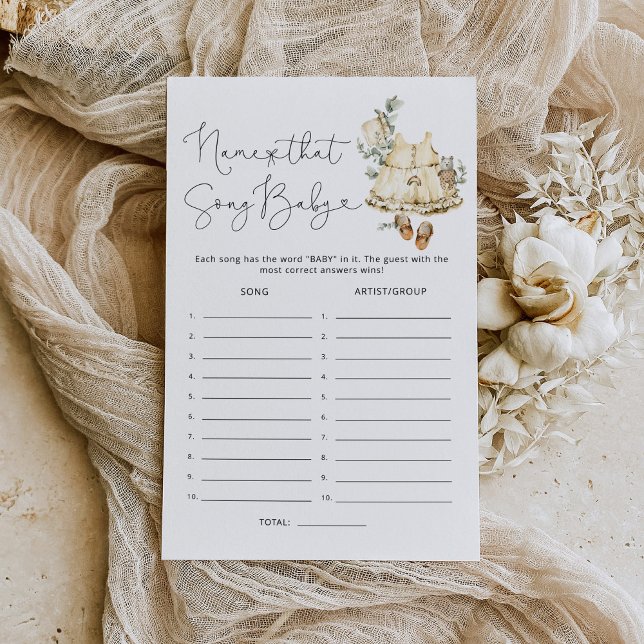 ボホ子供部屋その歌の赤ちゃんシャワーのゲームの名前 (クリエイターアップロード済み)