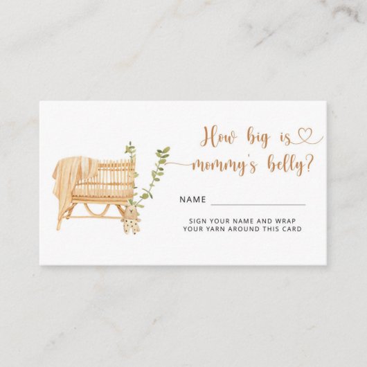 ボホ子供部屋どのぐらいの大きなママの腹の囲いカード エンクロージャーカード (正面)