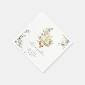 ボホ子供部屋ガールドレス女の子シャワー スタンダードカクテルナプキン (角)