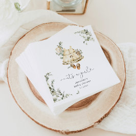 ボホ子供部屋ガールドレス女の子シャワー スタンダードカクテルナプキン