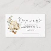 ボホ子供部屋コテージコアおむつラッフルチケット エンクロージャーカード (正面)