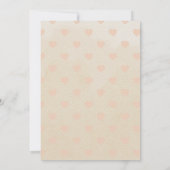 ボホ子供部屋シックガールベビーシャワー招待状 招待状 (裏面)