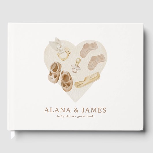 ボホ子供部屋シックベビーシャワーゲストブック ゲストブック (正面)