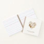 ボホ子供部屋シックベビーシャワーバジェットゲストブック ノートブック (内部)