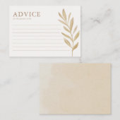 ボホ子供部屋シック赤ちゃんシャワーアドバイスカード アドバイスカード (正面/裏面)