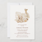 ボホ子供部屋シック赤ちゃんシャワー 招待状 (正面)