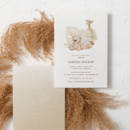 ボホ子供部屋シック赤ちゃんシャワー 招待状