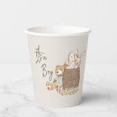 ボホ子供部屋テディベアカスタムニュートラル 紙コップ (正面)