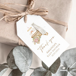 ボホ子供部屋フローラクリブバシネットベイビーシャワー ギフトタグ