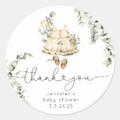 ボホ子供部屋ベビーガール感謝していの装置 ラウンドシール (正面)