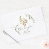 ボホ子供部屋ベビーガール感謝していの装置 ラウンドシール (封筒)