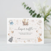 ボホ子供部屋ベビークリブジェンダーリビールおむつラッフル エンクロージャーカード (スタンド正面)