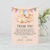 ボホ子供部屋ベビークリブベビーシャワーサンキューカード サンキューカード (スタンド正面)