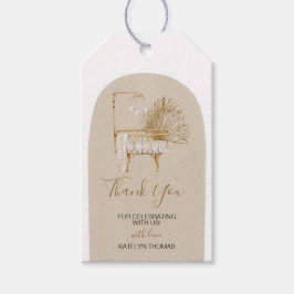 ボホ子供部屋ベビーシャワーありがとうラベル ギフトタグ