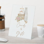 ボホ子供部屋ベビーシャワーカードとギフト 台座サイン (インサイチュ)