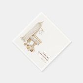 ボホ子供部屋ベビーシャワー スタンダードカクテルナプキン (角)