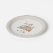 ボホ子供部屋ベビーシャワー ペーパープレート (アングル)