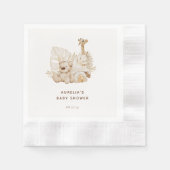 ボホ子供部屋ベビーシャワー 縁ありカクテルナプキン (正面)