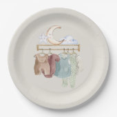 ボホ子供部屋ベビー男女兼用服 ペーパープレート (正面)