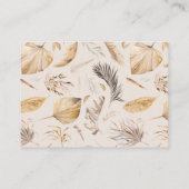 ボホ子供部屋モダン赤ちゃんシャワー動物クラッカー エンクロージャーカード (裏面)