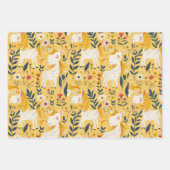 ボホ子供部屋ユニコーン、赤ちゃんシャワーの贈り物 ラッピングペーパーシート (正面2)