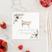 ボホ子供部屋冬の常緑赤ちゃんシャワー スタンダードカクテルナプキン (インサイチュ)