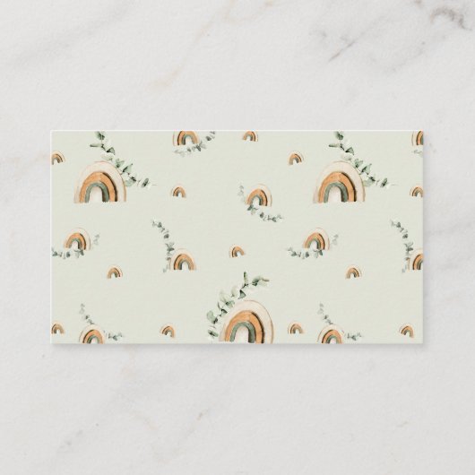 ボホ子供部屋服の女の子の本ベビーチケット エンクロージャーカード (裏面)