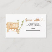 ボホ子供部屋男女兼用おむつラッフルチケット エンクロージャーカード (正面)