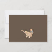 ボホ子供部屋，テディベア赤ちゃんシャワーありがとう (裏面)