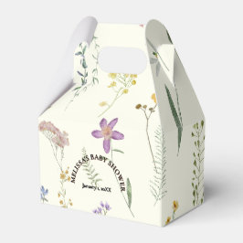 ボホ山花の赤ちゃんシャワー フェイバーボックス