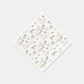 ボホ山花模様 スタンダードカクテルナプキン (角)